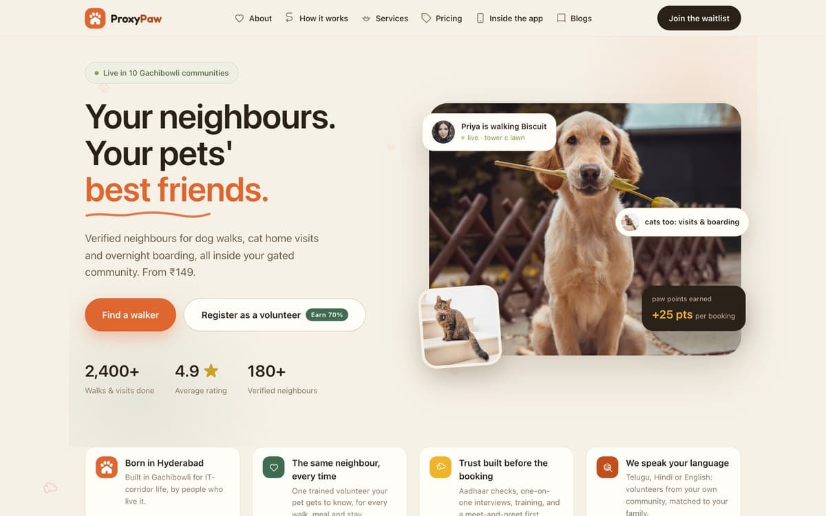 ProxyPaw, the live product